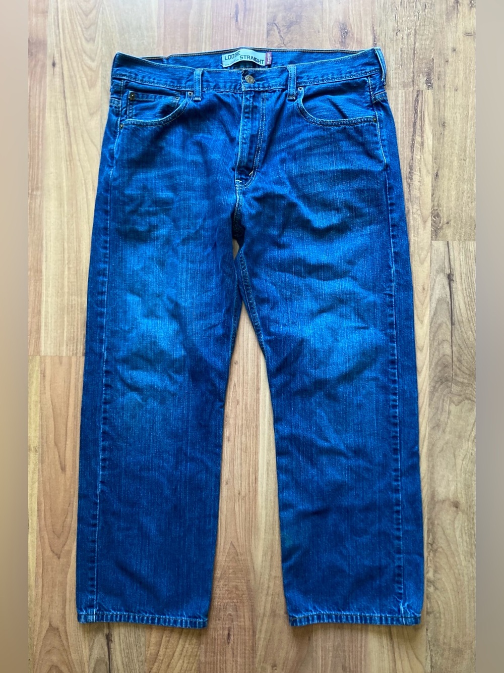 Levi’s 569 Loose Straight Mens 36x30 Denim Blue Jeans Medium Wash